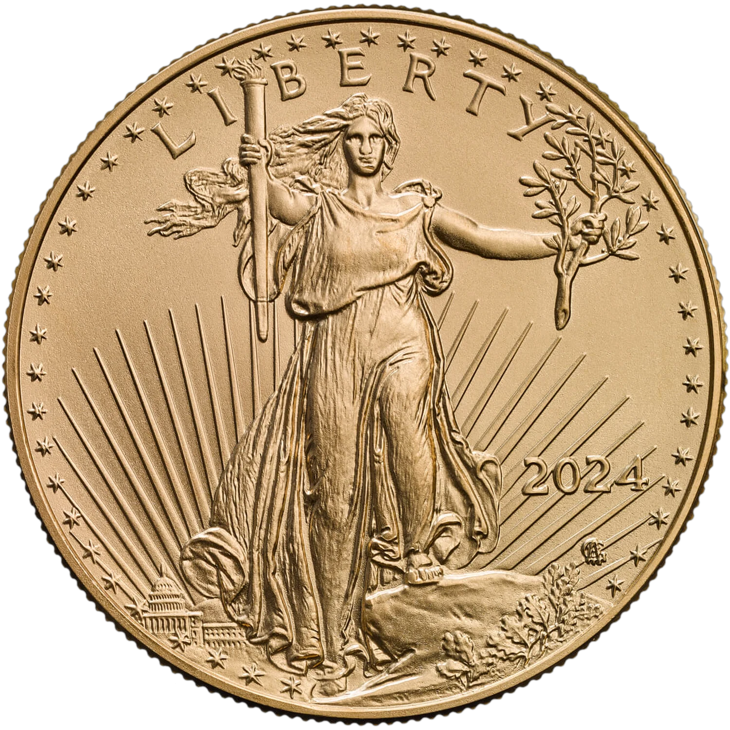 Moneda de Oro 1 oz American Eagle (Águila Americana) — Estados Unidos Años Variados (Mixed Years)