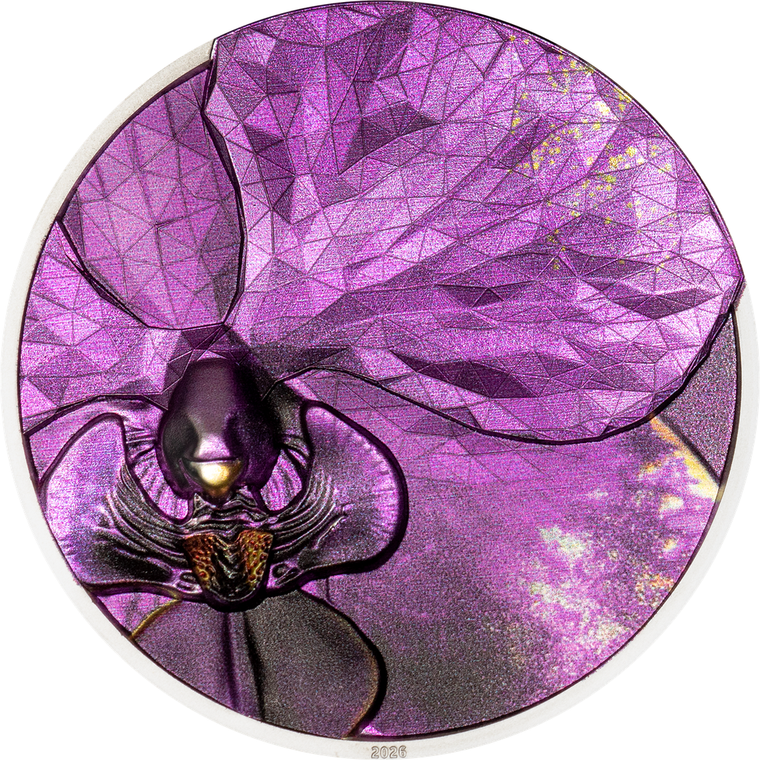 Moneda de Plata 1 oz Bionics – Orquídea Islas Cook 2026