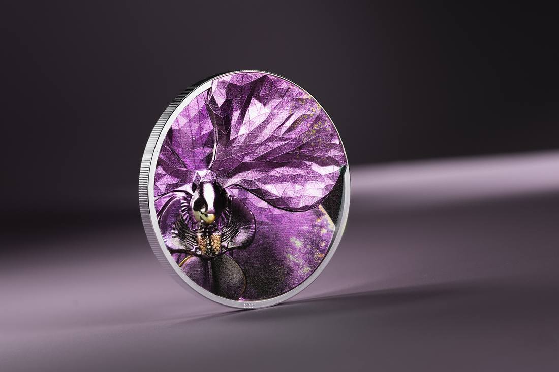 Moneda de Plata 1 oz Bionics – Orquídea Islas Cook 2026 5