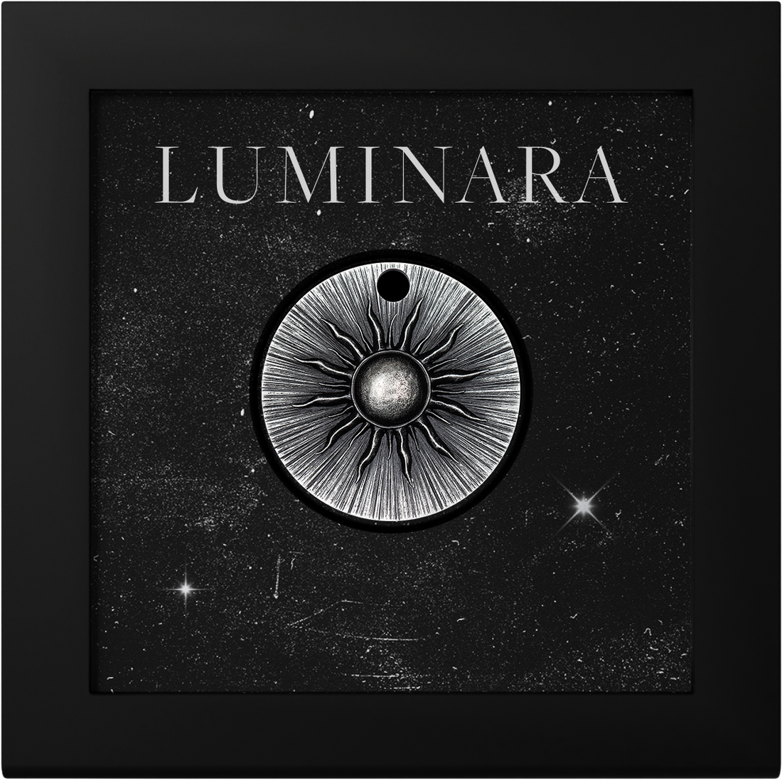 Moneda de Plata 1 oz Talisman – Luminara Islas Cook 2026 reverso