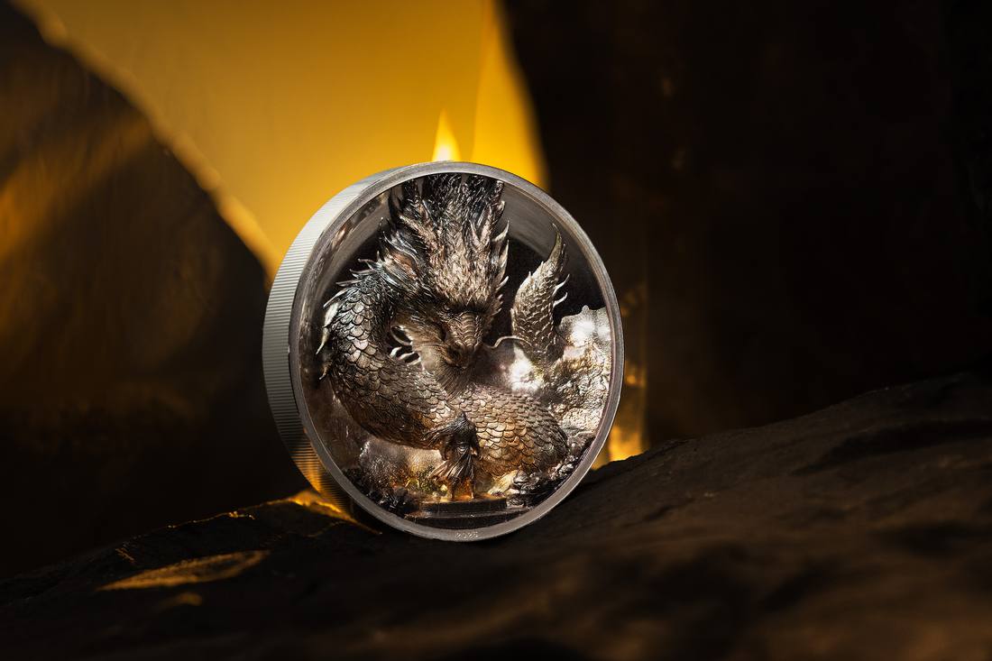 Moneda de Plata 3 oz Dragón del Trueno Islas Cook 2026 4