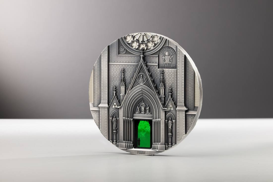 Moneda de Plata 1 kg Tiffany Art Portals – Milán & Praga Edición Kilo Islas Cook 2026 4