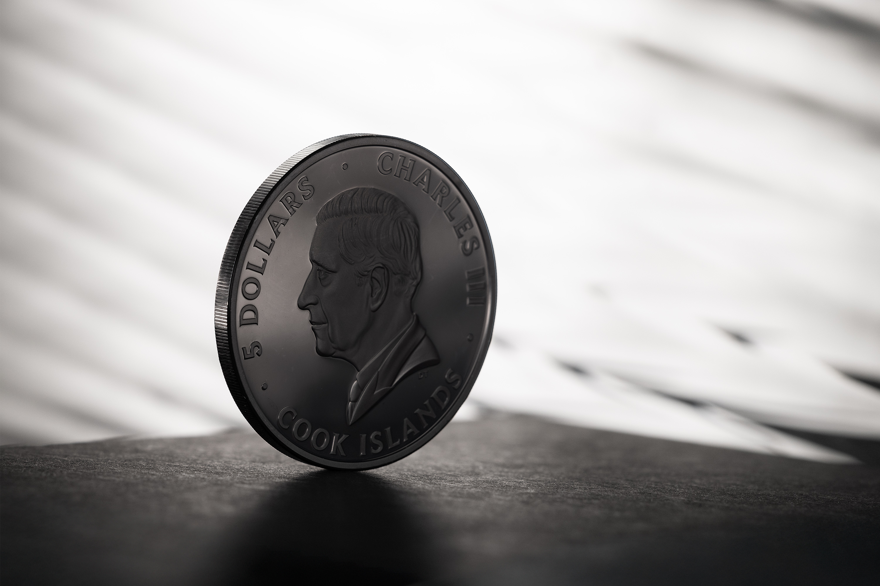 Moneda de Plata 1 oz La Ola – Negro Obsidiana Islas Cook 2026 5