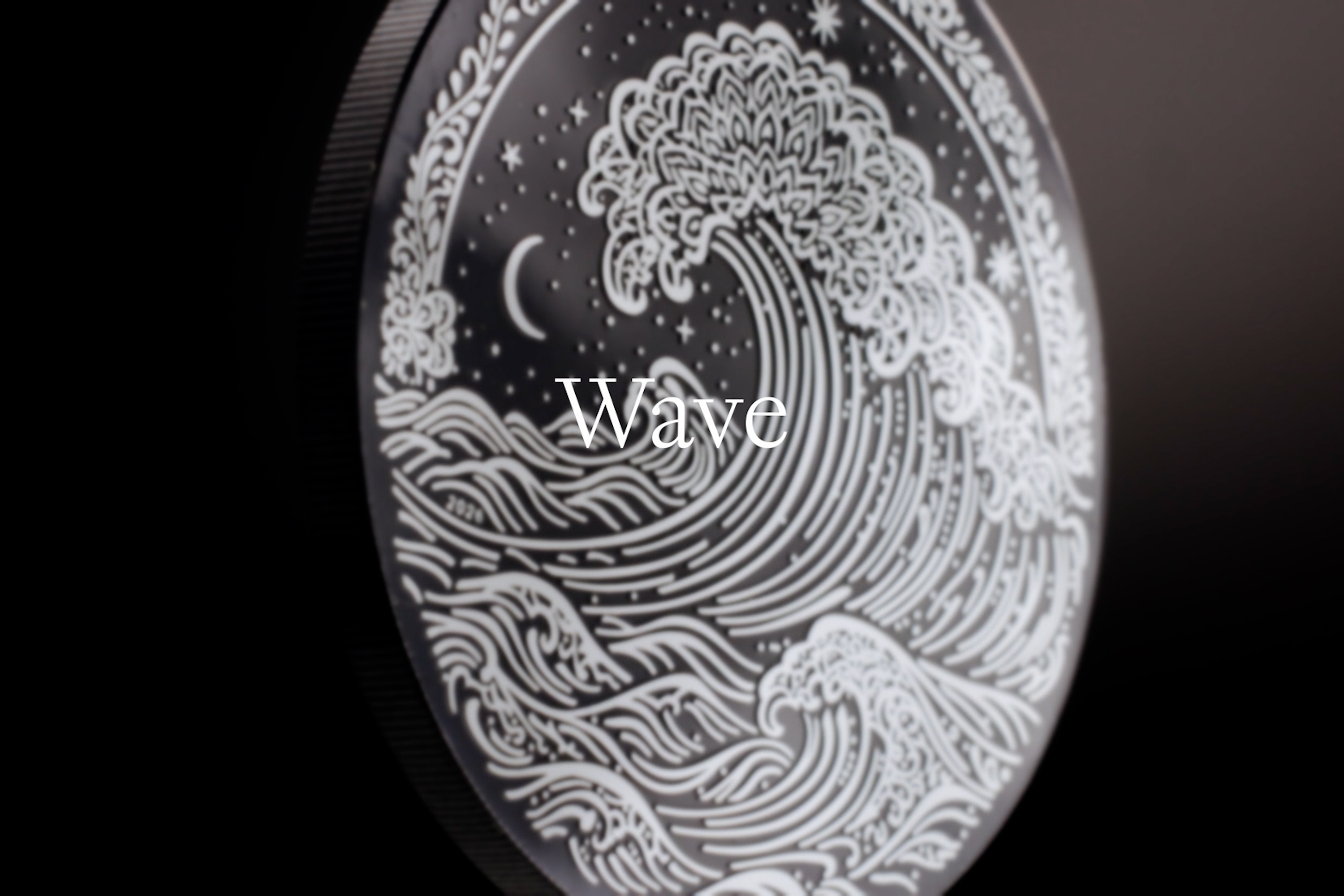 Moneda de Plata 1 oz La Ola – Negro Obsidiana Islas Cook 2026 6